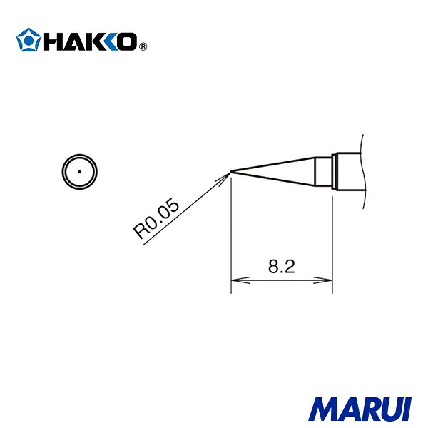 白光 こて先IS型 400℃ 1個 T3802IS | 電気はんだこて 電子機器 収納 ポーチ｜MARUI