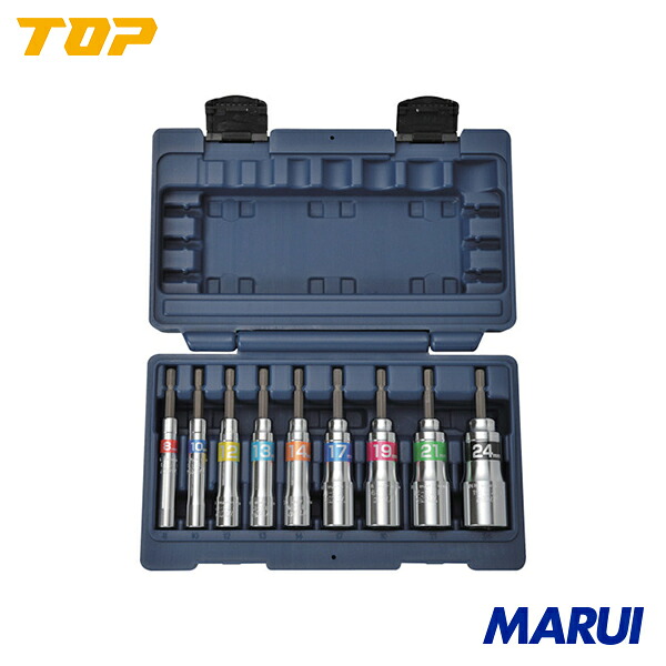 TOP 電動ドリル用強軸ソケットセット 1個 ETS824S | インパクト用ソケットビット|MARUI