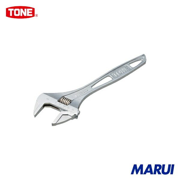 TONE ハイパーウォームモンキレンチ(目盛付) 全長375mm 1個 MWR375 【DIY】【工具のMARUI】