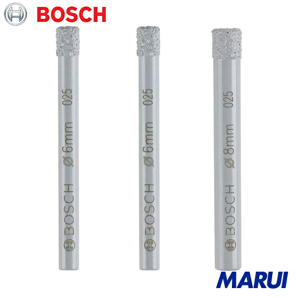 ボッシュ 磁器タイル用ダイヤモンドドリルビット(回転専用) 3本セット 1Pk 2607011626 【DIY】【工具のMARUI】
