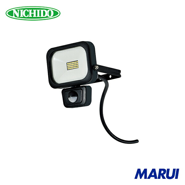 日動工業 NICHIDO LEDセンサーライト フラットセンサーライト 10W 屋外型 900Lm 1台 SLSF10W 【DIY】【工具のMARUI】