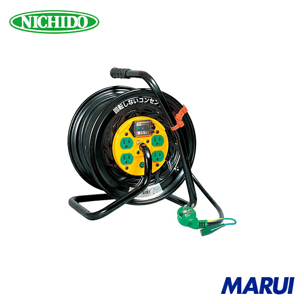 日動工業 NICHIDO 電工ドラム マジックリール 100V アース漏電しゃ断器付 30m 1台 TZEB34 【DIY】【工具のMARUI】