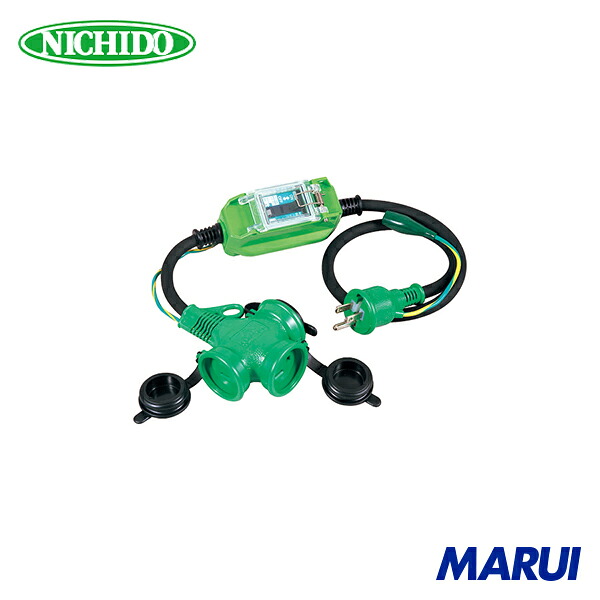日動産業 NICHIDO 防雨型ポッキン押しひろげるブレーカ 100V 短絡しゃ断器付 1m 1本 PBWEBT | 押しひろげる吊りひも