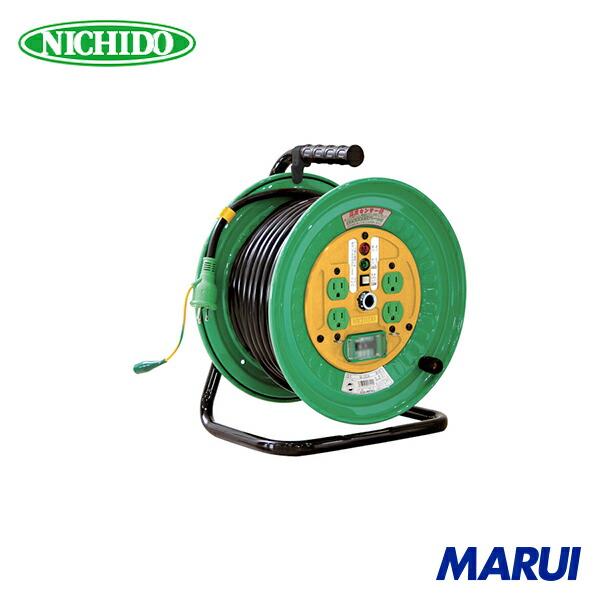 日動工業 NICHIDO 電工ドラム 標準型100Vドラム 30m 漏電遮断器付 ND-EB34 1台 NDEB34 【DIY】【工具のMARUI】