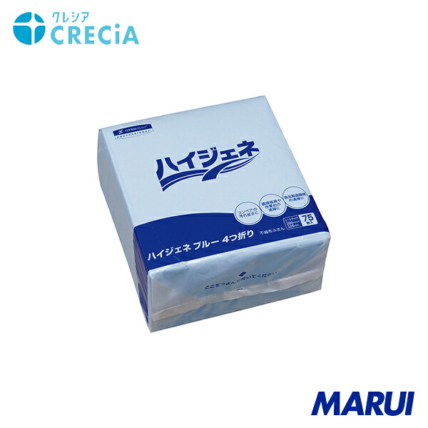 日本製紙クレシア クレシア ハイジェネ 青み 4つ折り 1Cs 62110 | ウエス