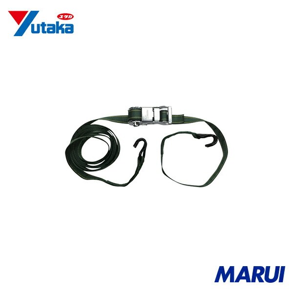 ユタカメイク ベルト荷締機コブラ 35mm×4.5m×1m Jフック 1台 V35J 【DIY】【工具のMARUI】