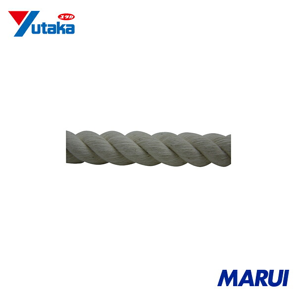 ユタカメイク 綿ロープ巻物 16Φ×200m 1巻 C16200 【DIY】【工具のMARUI】