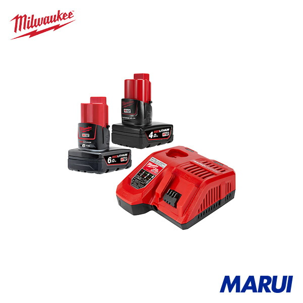 ミルウォーキー M12 4.0Ah 6.0Ah 打ちかかる一揃いの道具 コードレス 申し受ける式 電動物の具 乾電池 申し受ける器 書き割り 大静電容量 高最終生産物 DIY 労働者階級用 M1218NRG642JP Milwaukee [定め事品]