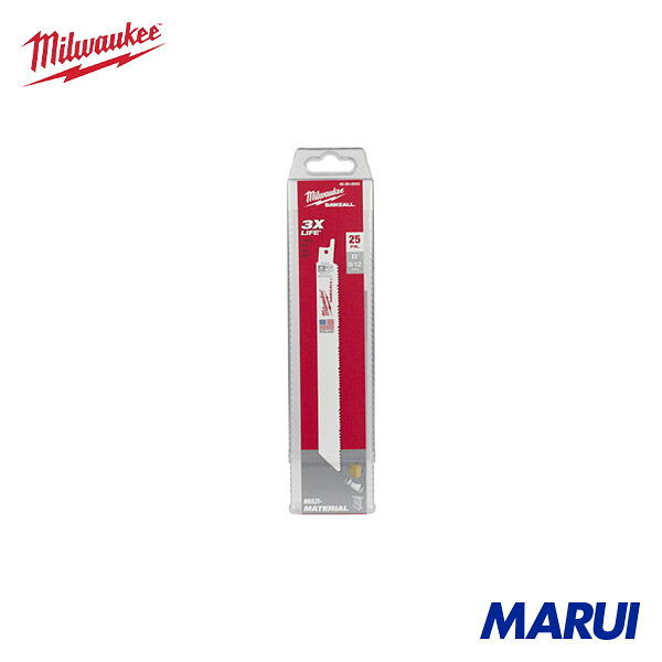 milwaukee ミルウォーキー 多目的レシプロソーブレード 8/12 TPI 203mm(25本パック) 1個 48008093 【DIY】【工具のMARUI】