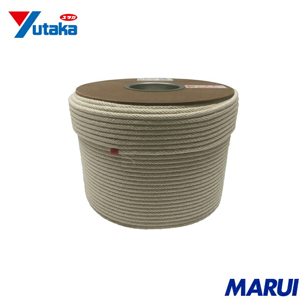 ユタカメイク ロープ 綿金剛打ロープドラム巻 6mm×1m 200m RCX6200 | ロープ|MARUI