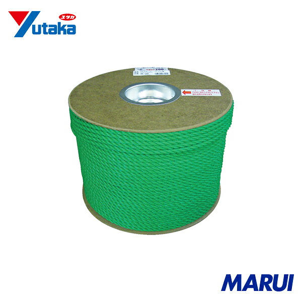 ユタカメイク PEカラーロープドラム巻 6φ×200m 1巻 PRE103 【DIY】【工具のMARUI】