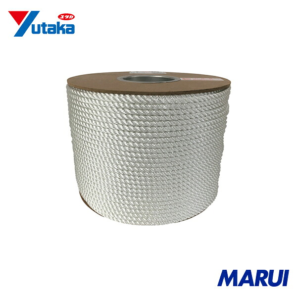 ユタカメイク ナイロン3打ロープドラム巻 6φ×200m 1巻 PRJ10 【DIY】【工具のMARUI】