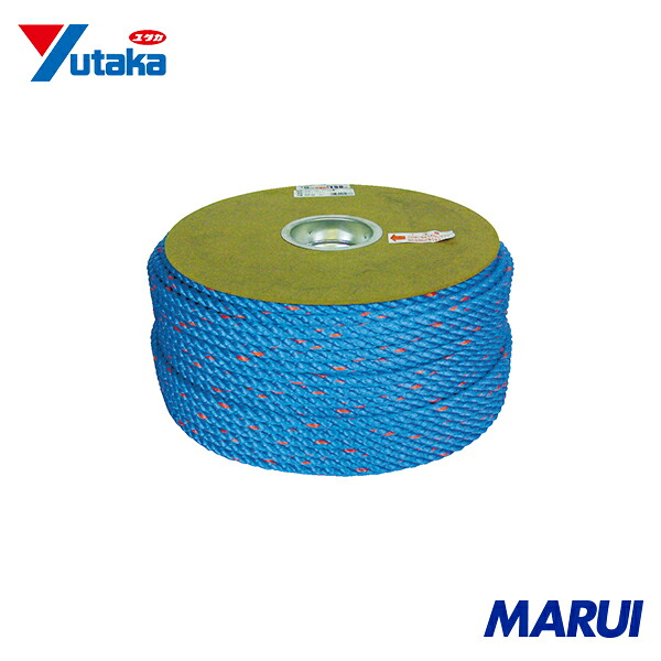 ユタカメイク タストンロープ ブルー ドラム巻 9φ&times;150m 青 1巻 PRVP52 | ロープ｜MARUI