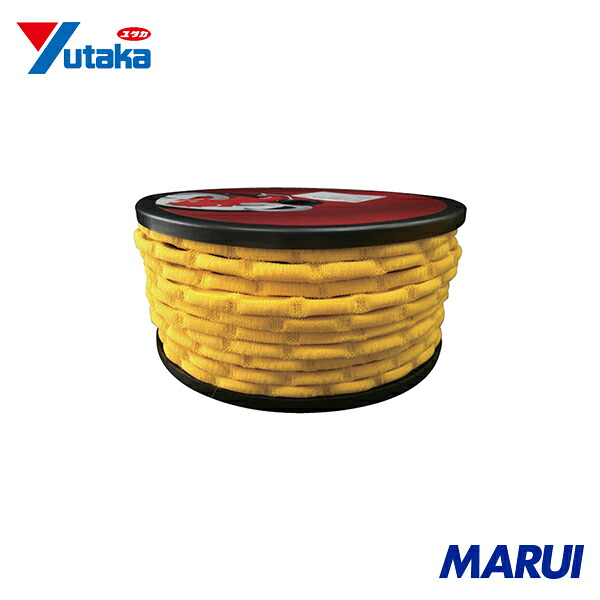 ユタカメイク ゴム スパイダーゴム ドラム巻き 40m イエロー 1巻 PST16 【DIY】【工具のMARUI】