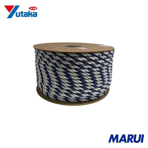 ユタカメイク ポリエチレンロープドラム巻 12mm×100m コンシロ 1巻 PRE66 【DIY】【工具のMARUI】