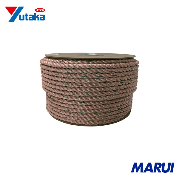 ユタカメイク PP荷縄膜鳴楽器巻 12mm×100m 1巻 PRP6 | 荷縄