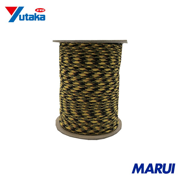 ユタカメイク 強力カラーコード 4mm×100m(黄/黒) 1巻 PSCC413 【DIY】【工具のMARUI】