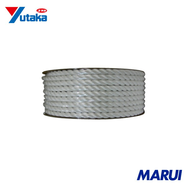 ユタカメイク ビニロンロープドラム巻 24mm×50m 1巻 PRV24 【DIY】【工具のMARUI】