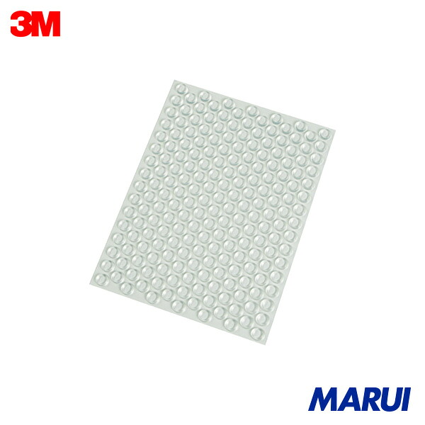 3M 防振材 バンポン SJ1912 透明 202個入り R 1シート SJ1912CLER 【DIY】【工具のMARUI】