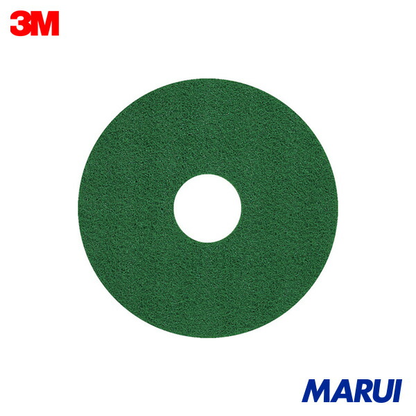 3M グリーンスクラビングパッド 緑 432X82粍 (5枚入) 1箱 GRE432X82 | ポリッシャー