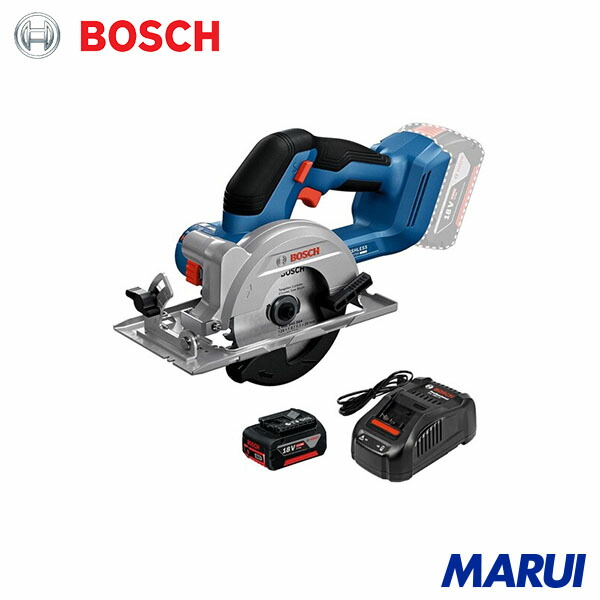 ボッシュ 18Vコードレス丸のこ+蓄電池申し受ける器仕掛ける 本体色青み 1台 GKS18V44SET | 切りおとす機