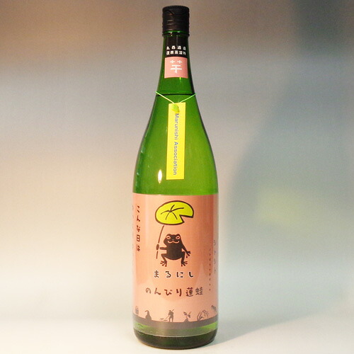 s【送料無料６本セット】（鹿児島）まるにし　のんびり蓮蛙　25度　1800ml　芋焼酎　丸西｜丸石酒店