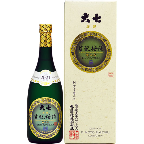 s【送料無料6本入りセット】(福島)大七 生もと梅酒極上品 720ml 【アル度】11度台|丸石酒店