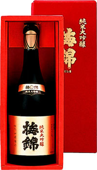 s【クール便送料無料3本入りセット】(愛媛)梅錦 純米大吟醸 720ml|丸石酒店