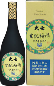 s【送料無料6本入りセット】(福島)大七 生もと梅酒 720ml|丸石酒店