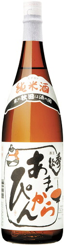 ｓ【送料無料６本入りセット】（秋田）秀よし　特別純米　あまからぴん　1800ml｜丸石酒店