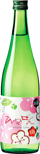 s【送料無料12本入りセット】ひめぜん ume 720ml 一ノ蔵 宮城県 梅(うめ)|丸石酒店