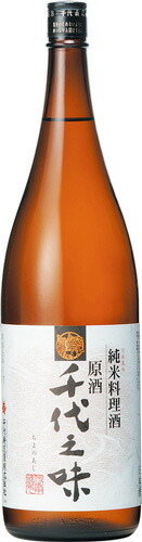ｓ【送料無料６本入りセット】<BR>（山形）純米料理酒　千代之味 ちよのあじ　1800ml