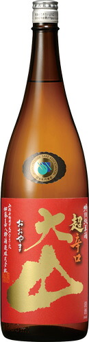 ｓ【送料無料６本入りセット】（山形）大山　特別純米　超辛口　1800ml｜丸石酒店