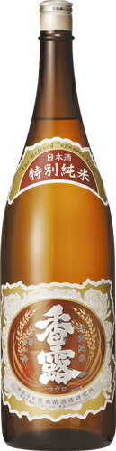 ｓ【送料無料６本入りセット】（熊本）香露　特別純米酒　1800ml｜丸石酒店