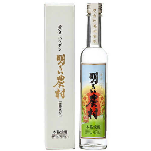 s【送料無料12本セット】(鹿児島)明るい農村 黄金ハツダレ 44度 300ml 芋焼酎|丸石酒店