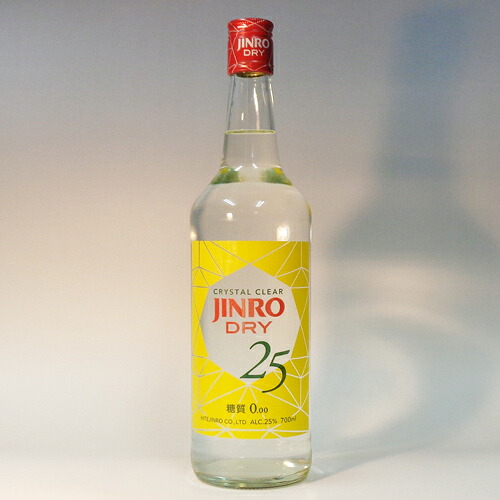 ｓ【送料無料１２本セット】ジンロ　ドライ　25度　700ml｜丸石酒店