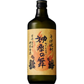 ｓ【送料無料１２本セット】神楽の舞　25度　720ml　そば焼酎｜丸石酒店