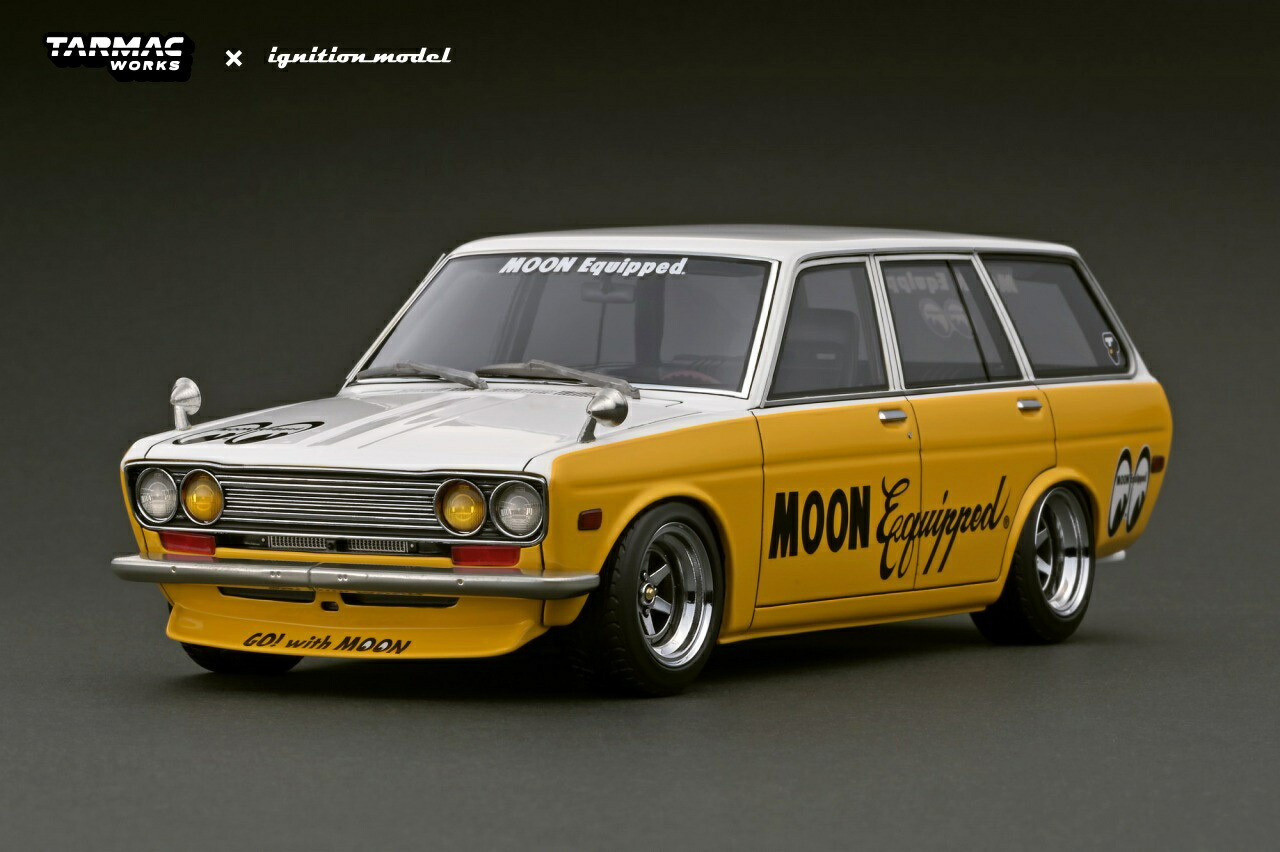 70%OFF!】 ターマックワークス × イグニッションモデルコラボレーションモデルDatsun ダットサン Bluebird 510 Wagon  Yellow