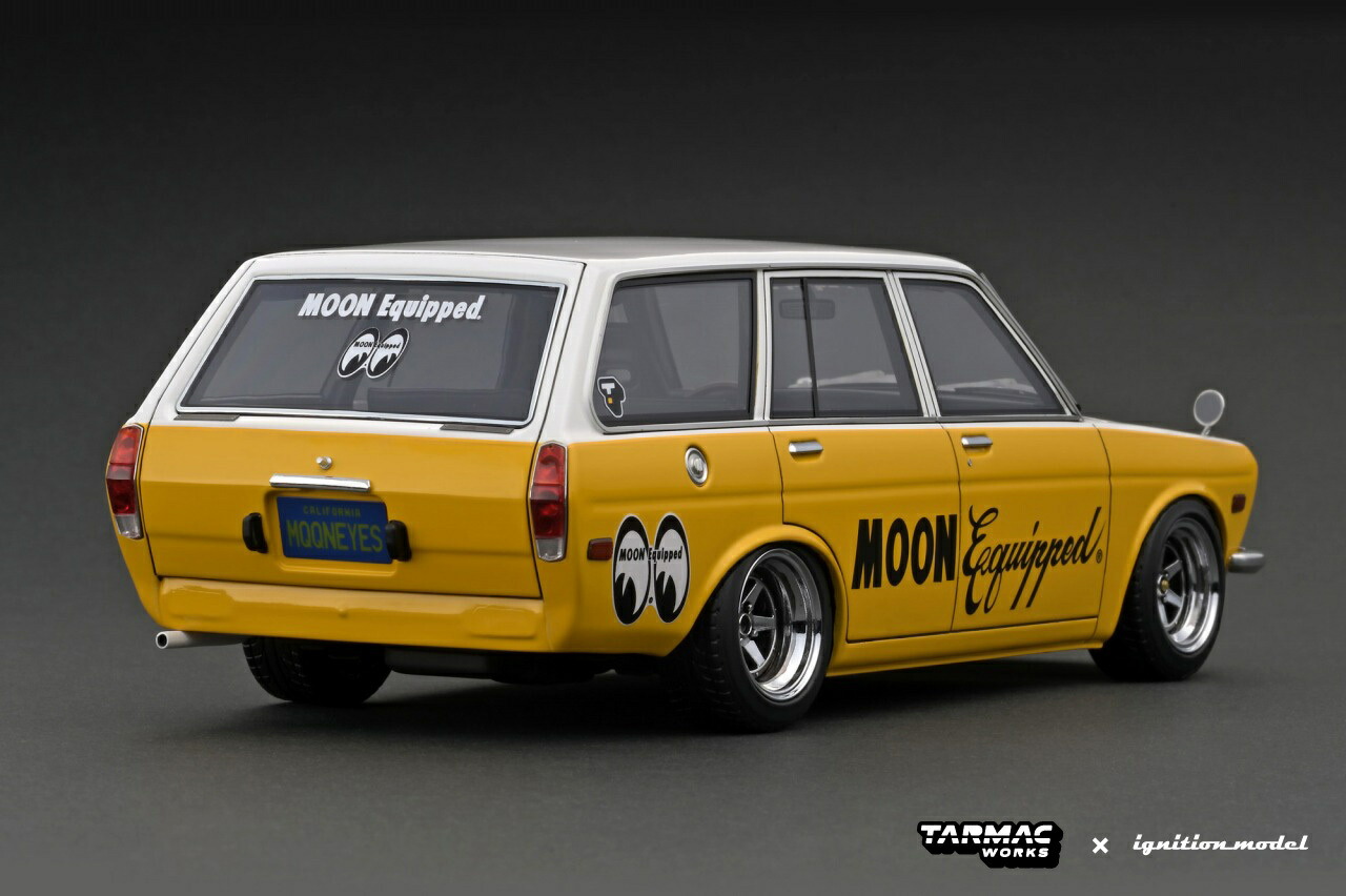 70%OFF!】 ターマックワークス × イグニッションモデルコラボレーションモデルDatsun ダットサン Bluebird 510 Wagon  Yellow White 1 18 Scale 2023年1月発売予定 予約 pacific.com.co