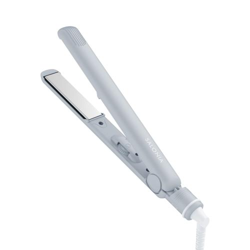 2025年秋冬カラー SALONIA サロニア ストレートアイロン ヘアアイロン 24mm 海外対応 SAL24116GR サイレント アイスグレー