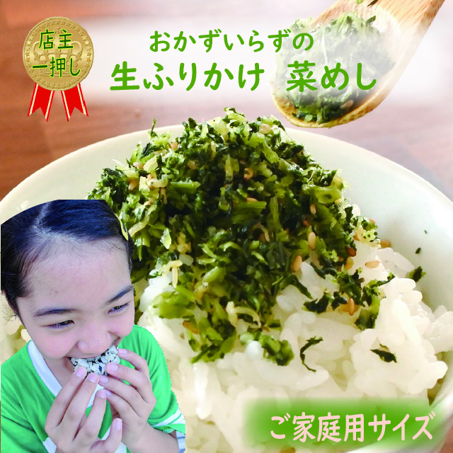 ふりかけ 菜めし 1g おかずのいらない生ふりかけ ご家庭用サイズ 混ぜご飯 ご飯