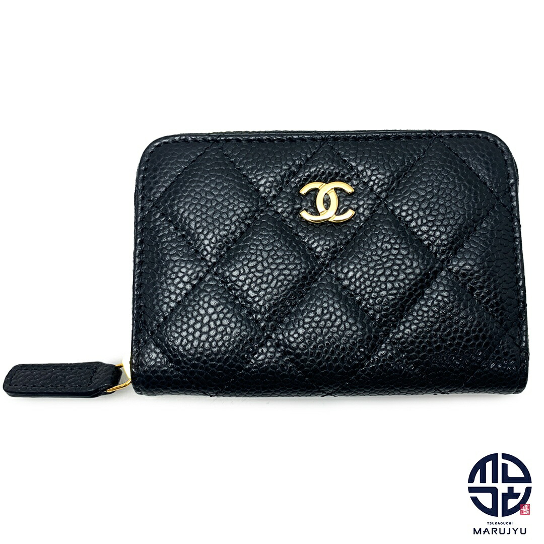 【CHANEL】キラキラ輝くCCロゴ★25c コインケース シャネル CHANEL コインケース キャビアスキン ZIP COIN PURSE