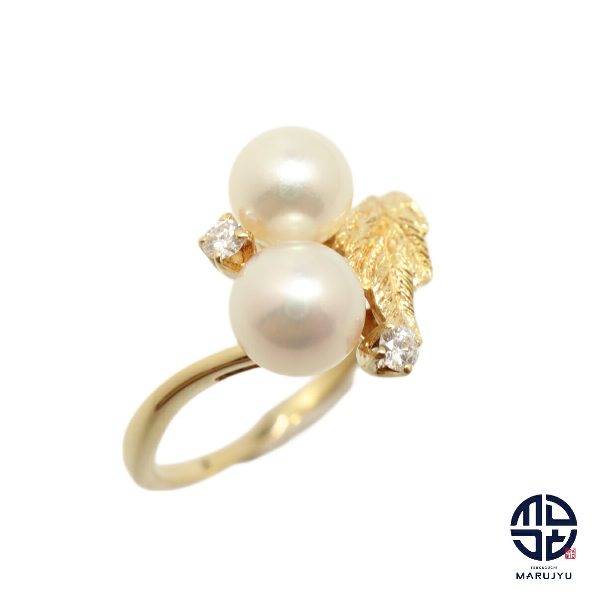 Mikimoto 真珠付きゴールドリング MIKIMOTO - MIKIMOTO k14 7mmパール付 ゴールドリング 12号の
