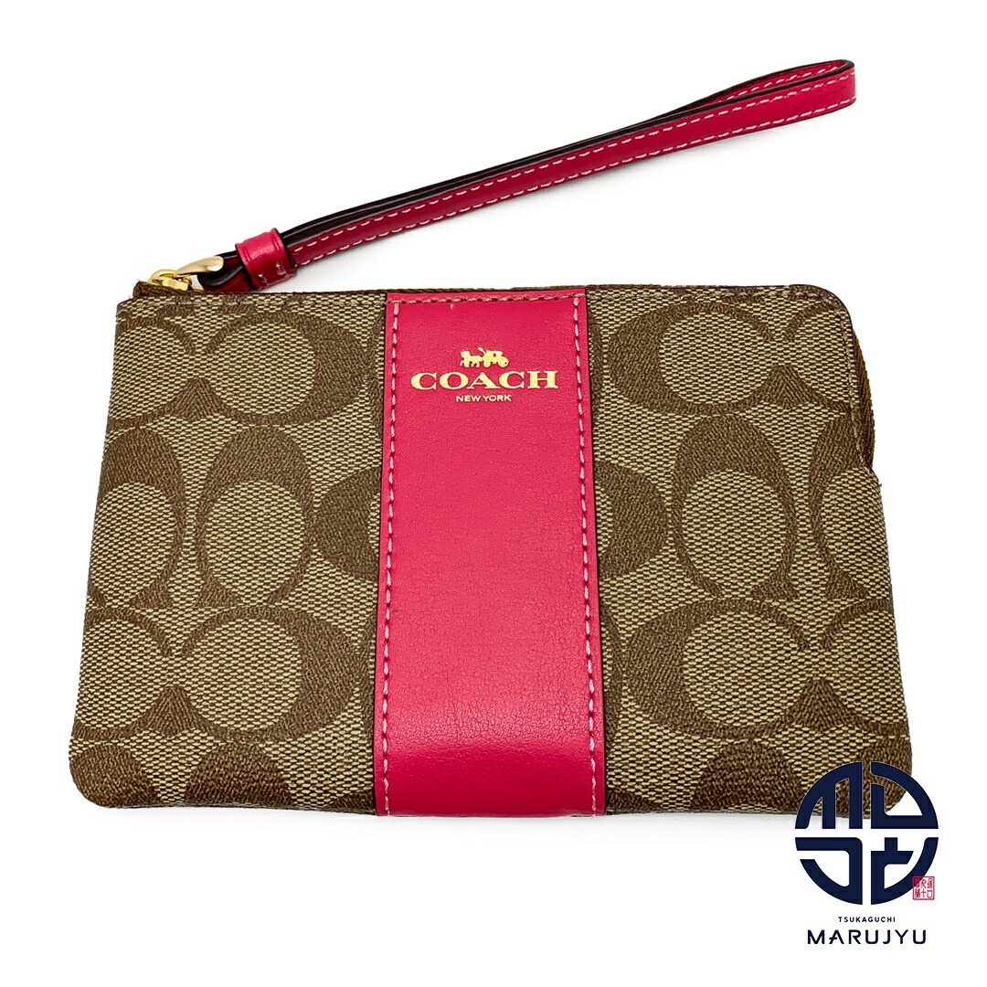 【新品未使用】coach ポーチ リストレット レザー 花柄 小物入れ ブラウン 楽天市場】COACH(コーチ) リストレット ポーチ F54626 紫 レザー