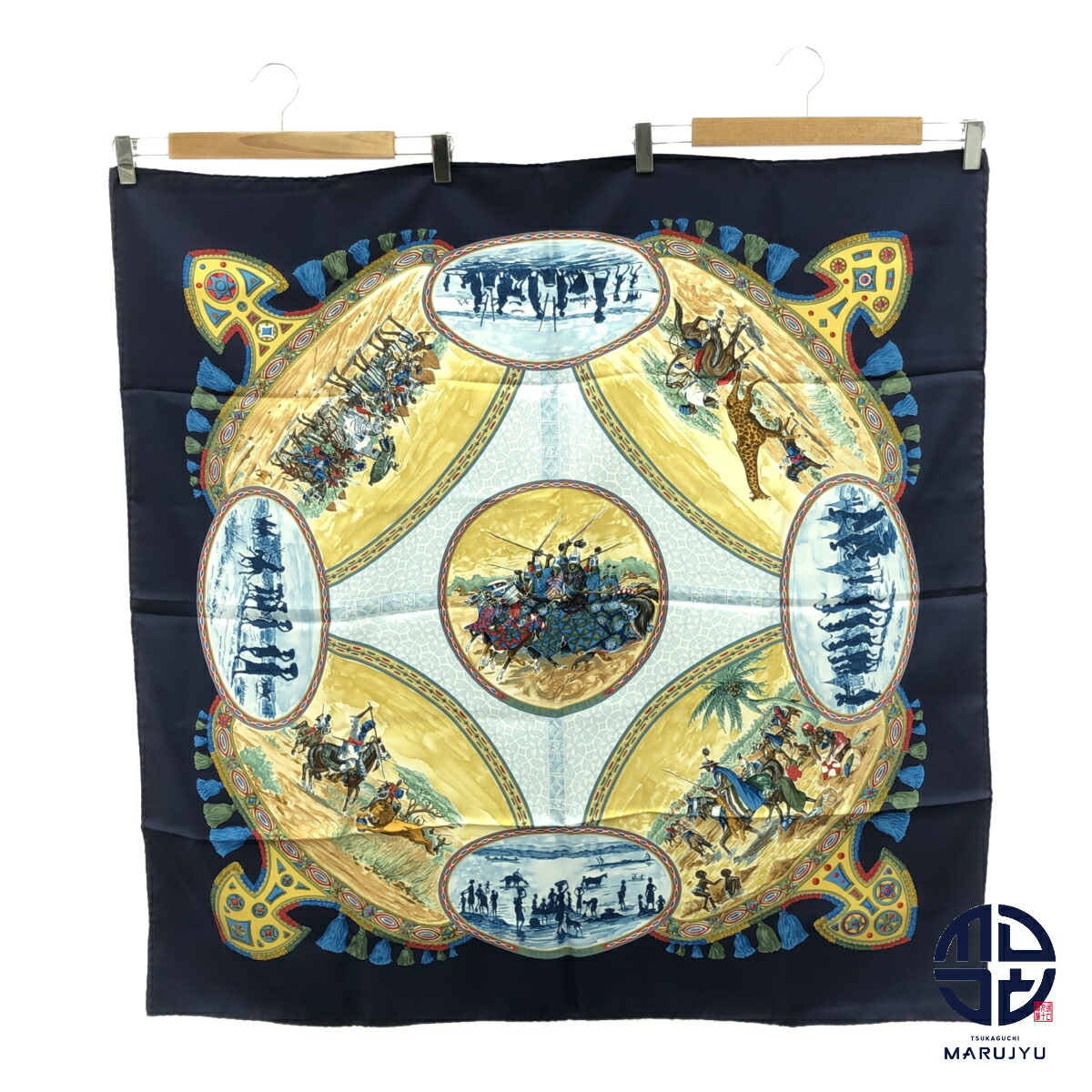 HERMES カレ90 CAVALIERS PEULS プール族の騎手 スカーフ 20240106_2.jpg
