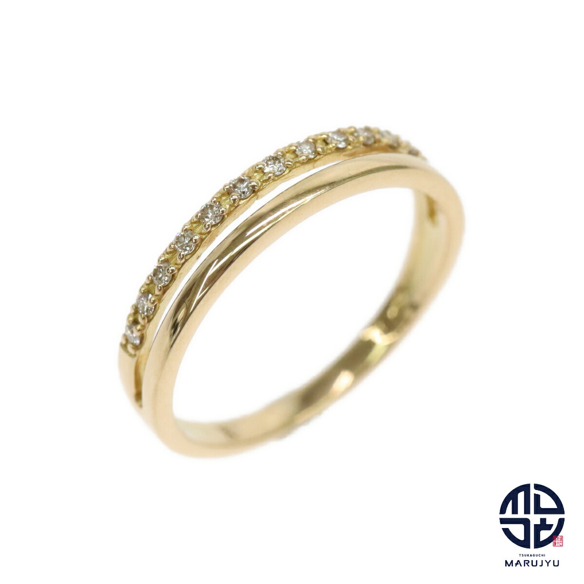 楽天市場】AHKAH アーカー Au750YG 18金イエローゴールド ダイヤ0.02ct  