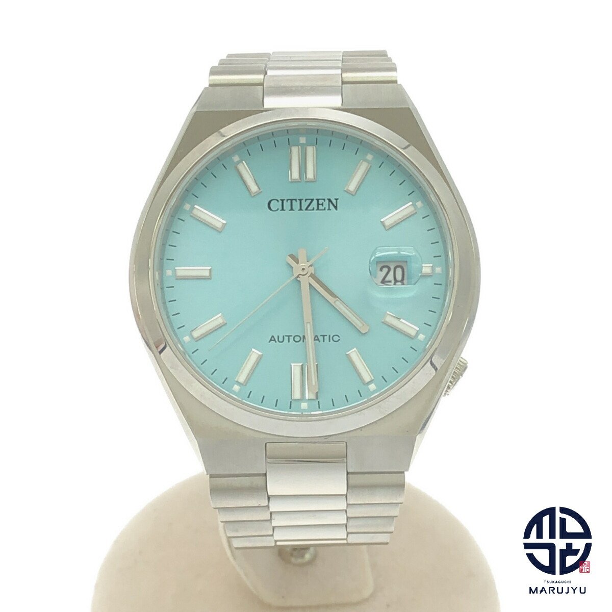 CITIZEN シチズン 8210-S126967 水色文字盤 TSUYOSA ツヨサコレクション ウォッチ 時計 腕時計 ブランド 自動巻き AUTOMATIC メンズ 【中古】