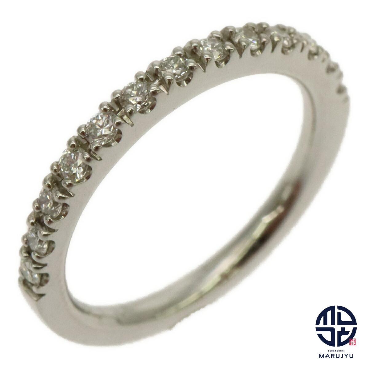 1円～ GINZA TANAKA Pt950 ダイヤモンド リング 0.218ct D VS1 3EX D0.09ct SELBY GINZA TANAKA ギンザ タナカ デザイン 1P ダイヤ リング