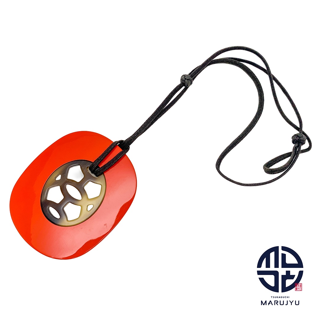 美品 エルメス リフト GM ネックレス バッファローホーン ラッカー ブラック HERMES（エルメス） 【新品同様】 リフト GM バッファローホーン