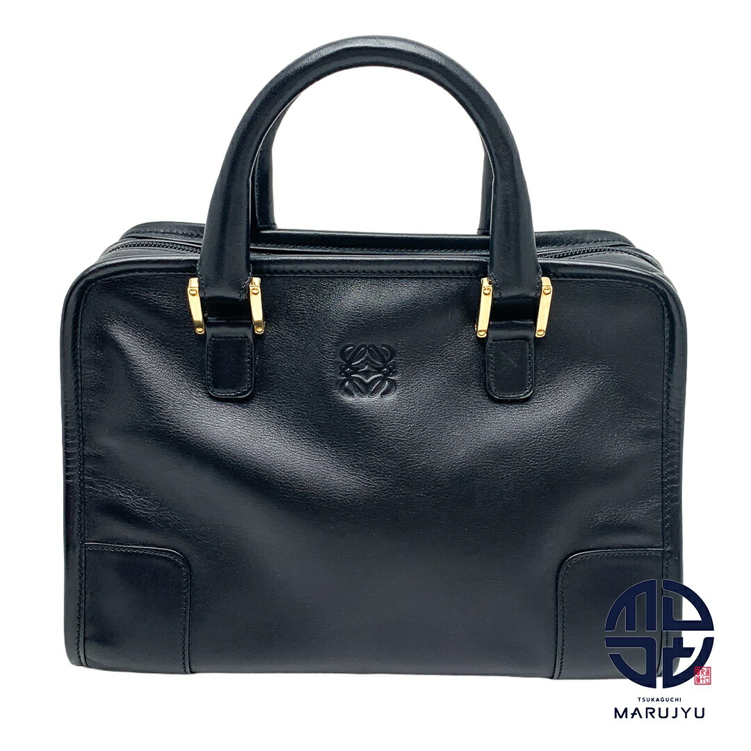 ロマネクロウ 楽天市場】ロエベ LOEWE アマソナ36 クロコダイル 黒 シルバー